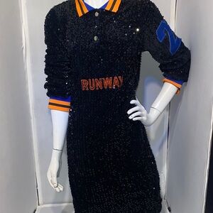 Shane Justin Runway Jersey Mini Dress size Small     Swifty like.